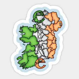 Ireland County Flag Sticker